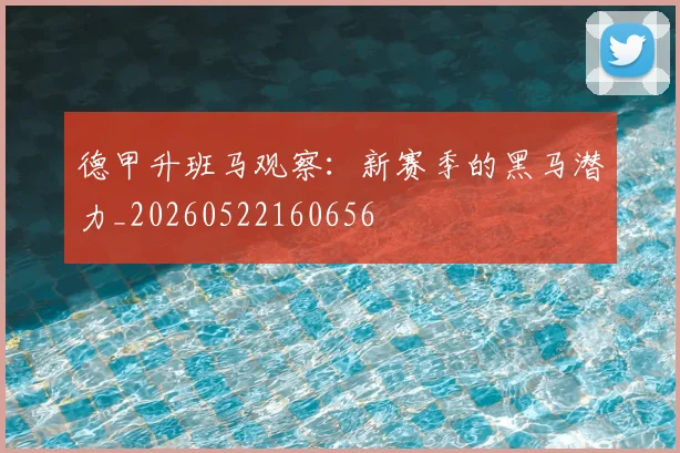 德甲升班马观察:新赛季的黑马潜力_20260522160656